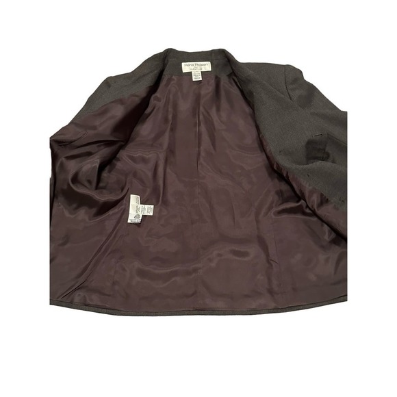 Rena Rowan for Saville Gray Vintage Wool Career Blazer Sz 14 - Picture 2 of 11